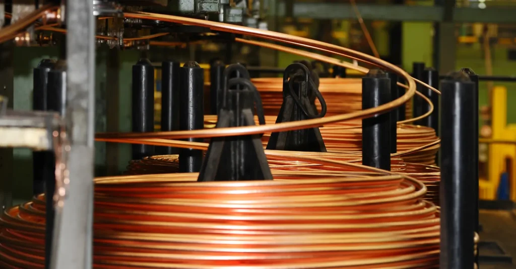 Premium copper wire in Ahmedabad, crafted with precision by Mahalaxmi Copper Products for superior durability and conductivity.